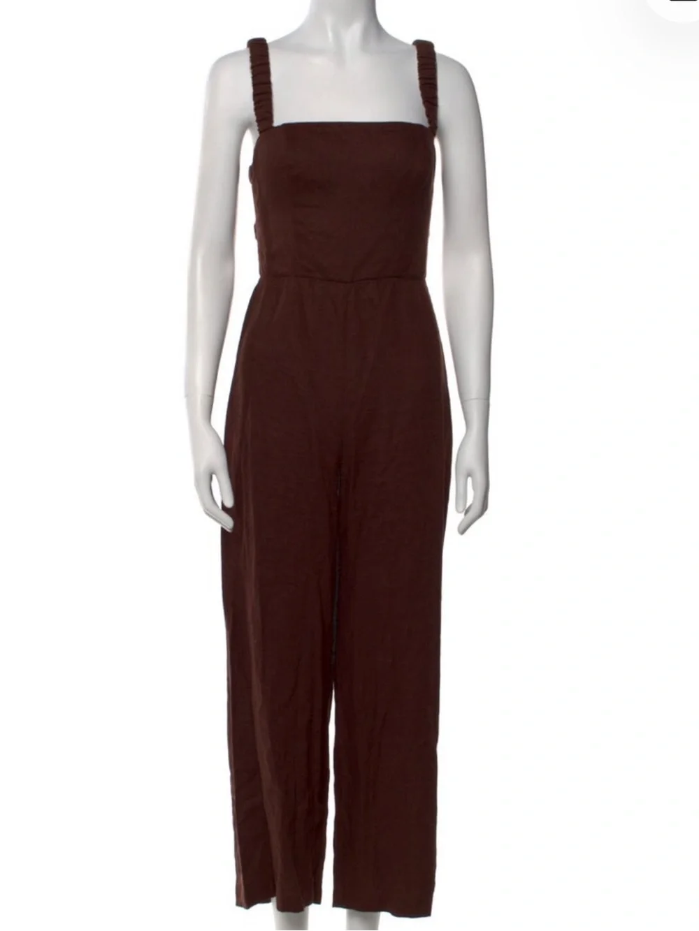 Reformation Linen Square Neckline Jumpsuit Size: S| US 4